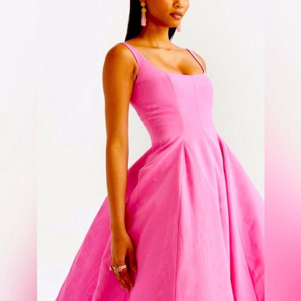 Isaac Mizrahi Women's Pink Corduroy Midi Dress size S
